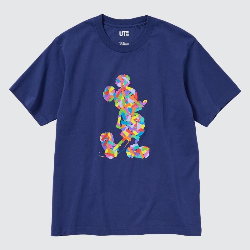 Blue Women Uniqlo Mickey Stands Ut (Short-sleeve Graphic) T Shirts | USA GPDSF-3024