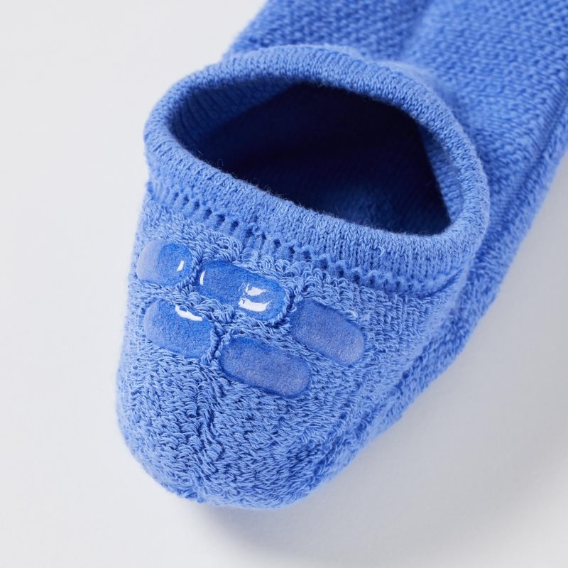 Blue Women Uniqlo Sport Footsies (3 Pairs) Socks | USA XHOVJ-5891