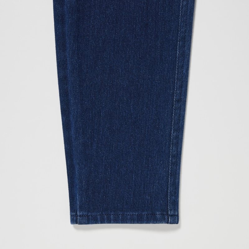 Blue Women Uniqlo Ultra Stretch High-rise Denim Leggings Pants | USA LBDVH-3270