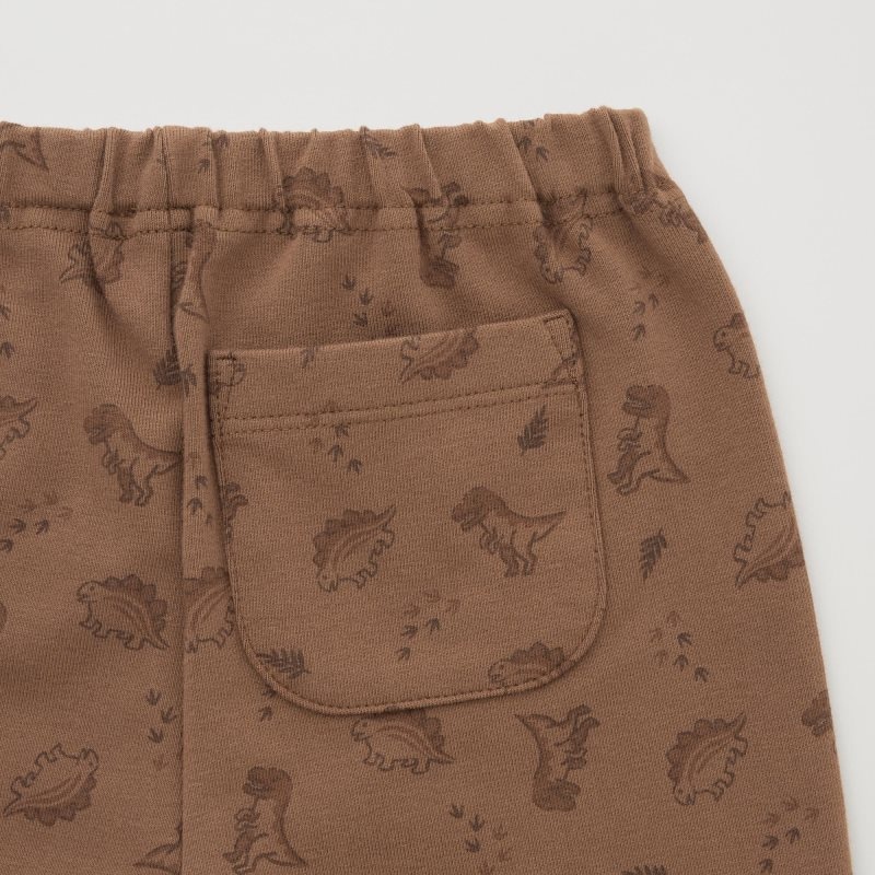 Brown Baby Uniqlo Dinosaur Relaxed-fit Leggings | USA UGLZO-6425