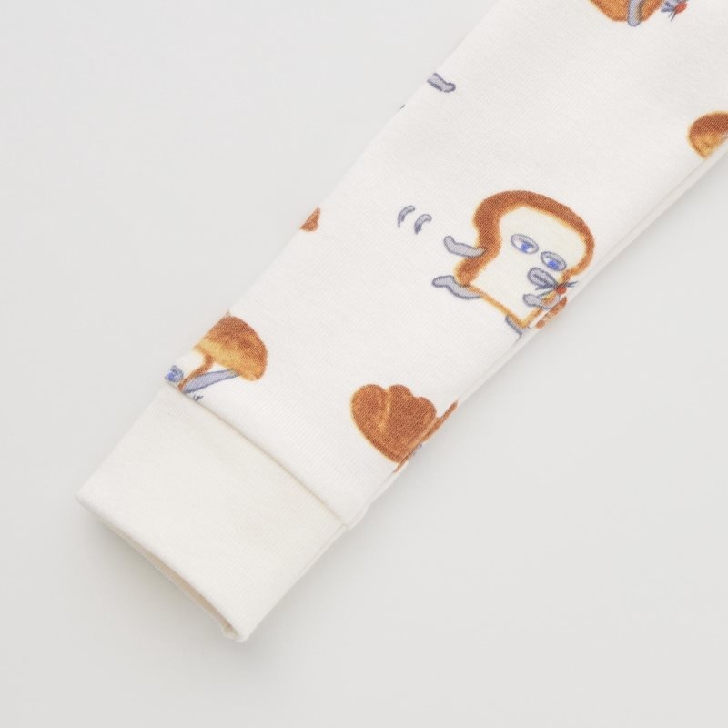 Brown Baby Uniqlo The Picture Book Long-sleeve (Pan Dorobou (Bread Thief)) Pajamas | USA TWGOX-3428