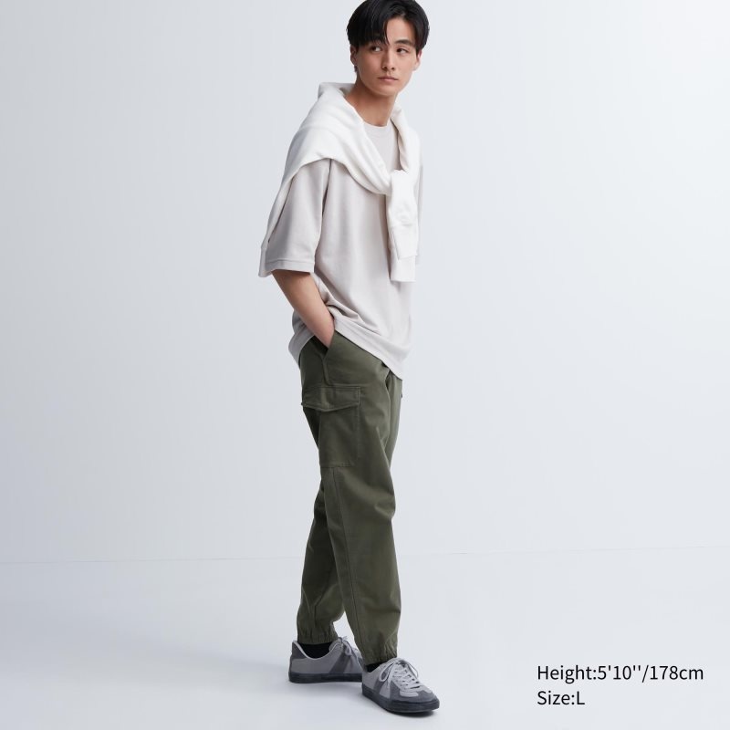 Brown Men Uniqlo Cargo Jogger | USA EUYRI-6421