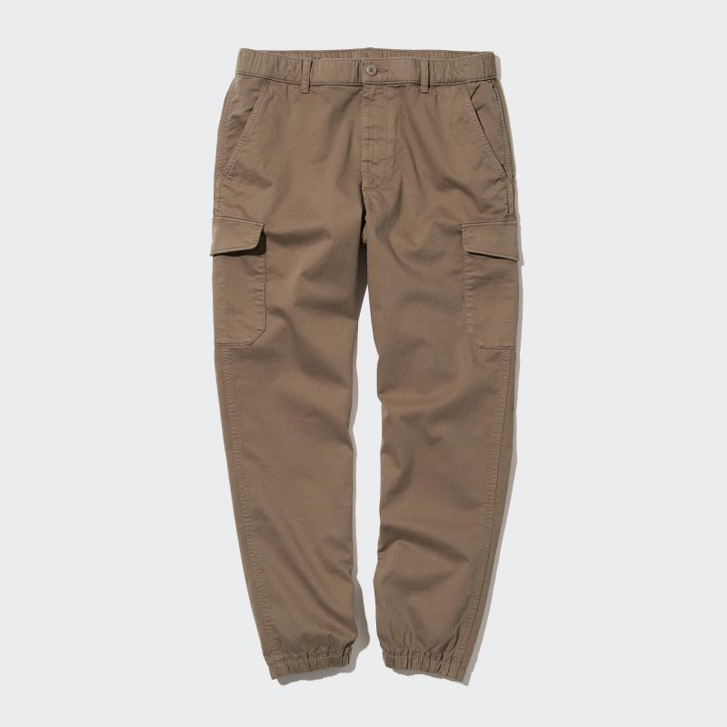 Brown Men Uniqlo Cargo Jogger | USA EUYRI-6421