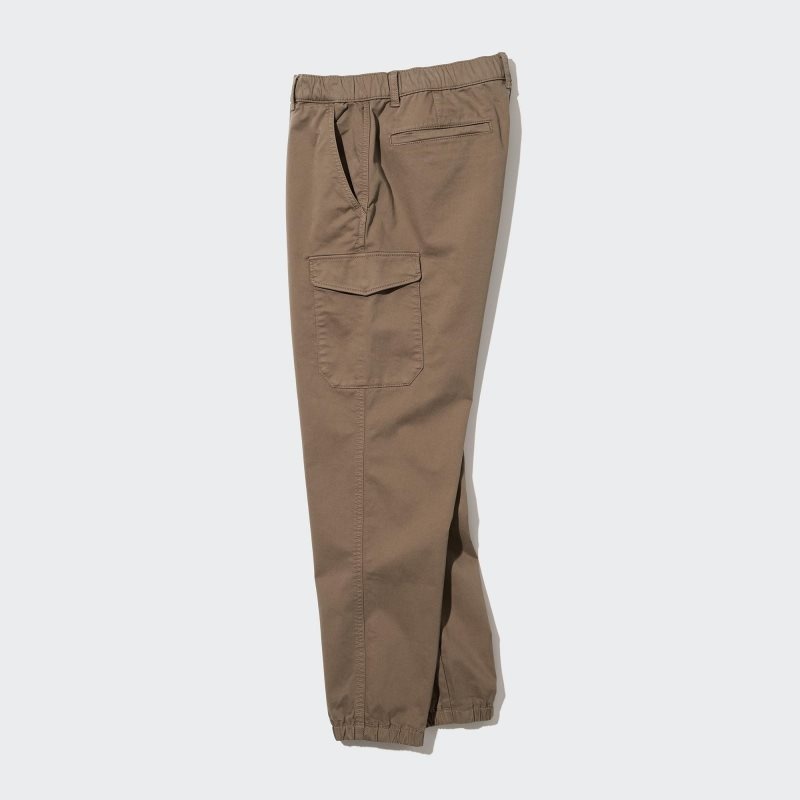 Brown Men Uniqlo Cargo Jogger | USA EUYRI-6421