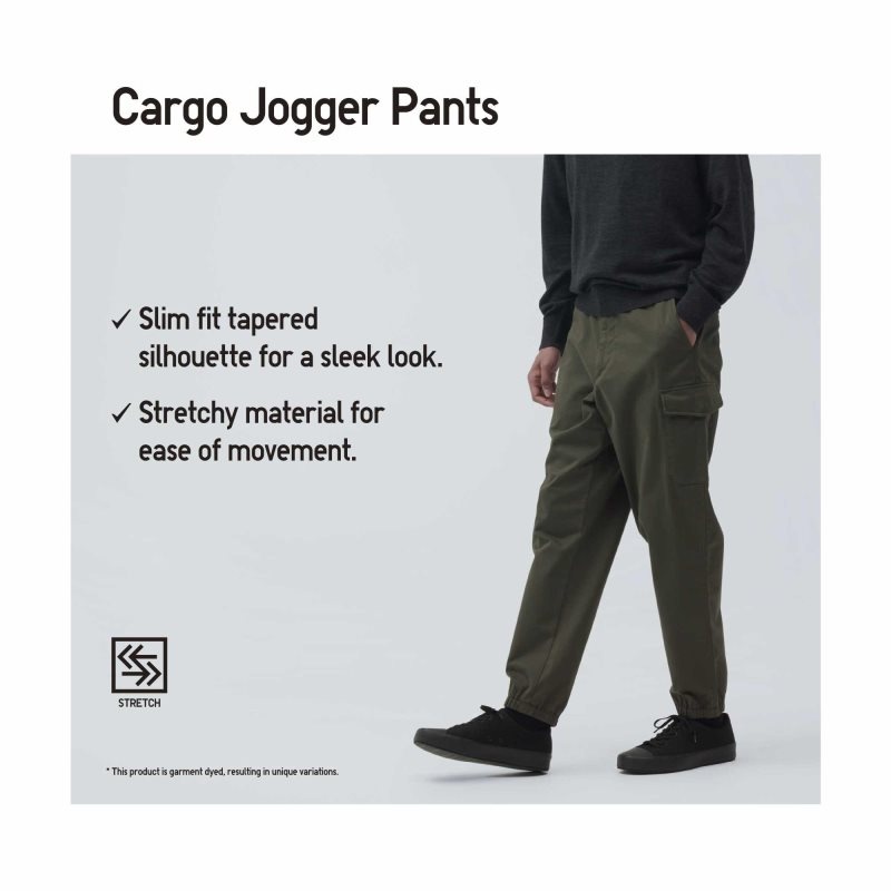 Brown Men Uniqlo Cargo Jogger | USA EUYRI-6421