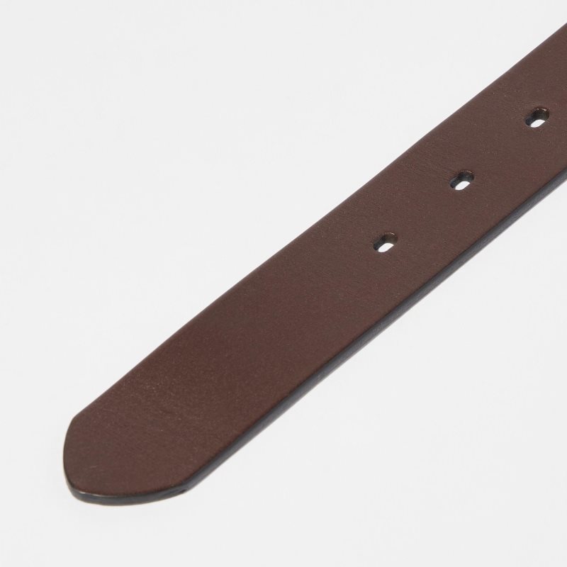 Brown Men Uniqlo Italian Leather Oiled Belts | USA FWVGP-9021