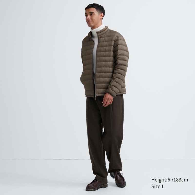 Brown Men Uniqlo Ultra Light Down Jackets | USA KBFMA-3176