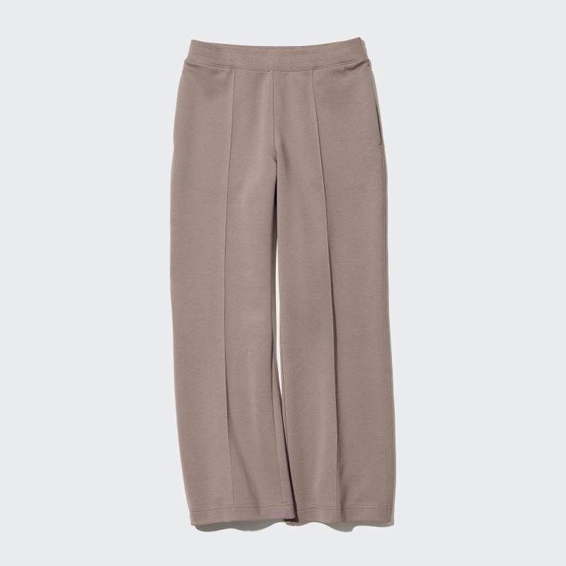 Brown Women Uniqlo Dry Sweat Track Pants | USA GJNKO-6543