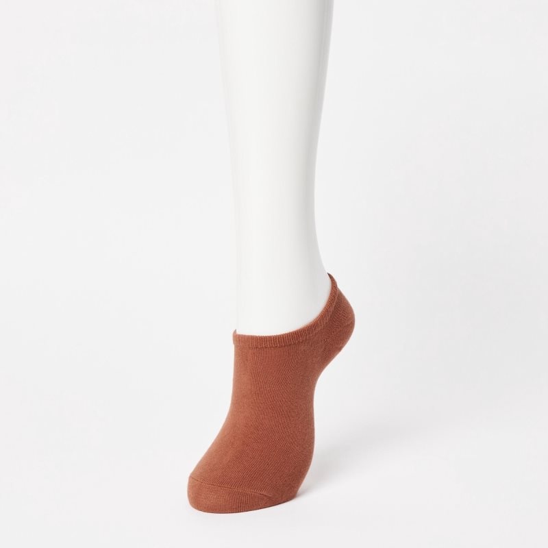 Brown Women Uniqlo Short (3 Pairs) Socks | USA ULMDY-8472