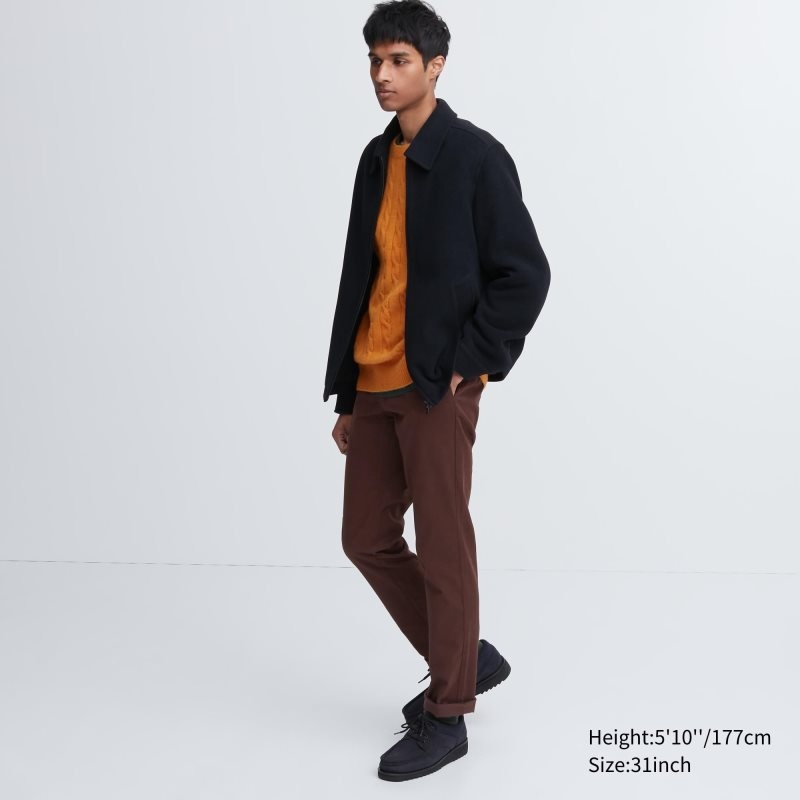 Burgundy Men Uniqlo Slim-fit Chino Pants | USA IGLSO-1726