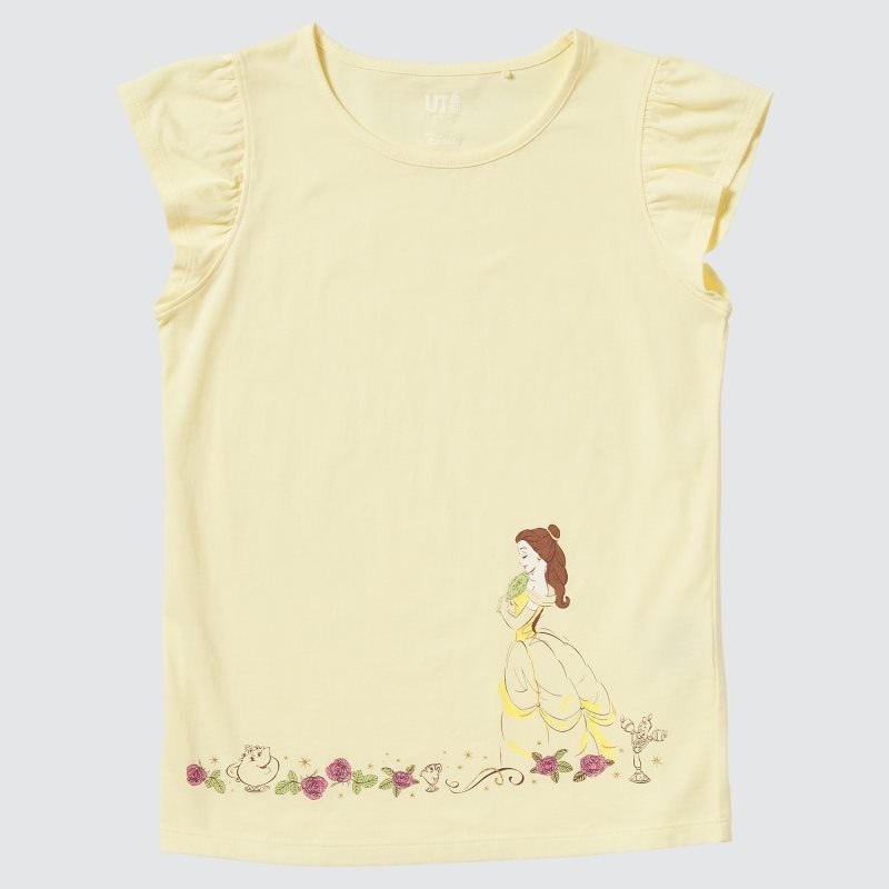 Cream Kids Uniqlo Disney Heroines Ut (Short-sleeve Graphic) T Shirts | USA KNEQL-5063