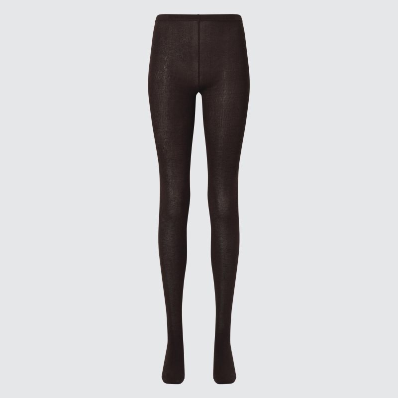 Dark Brown Women Uniqlo Heattech Knitted Tight | USA ICLZU-1963