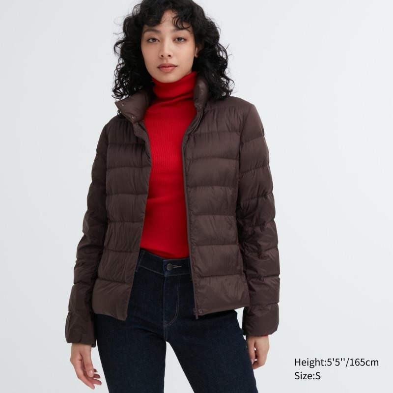 Dark Brown Women Uniqlo Ultra Light Down Jackets | USA ZOPKN-0562