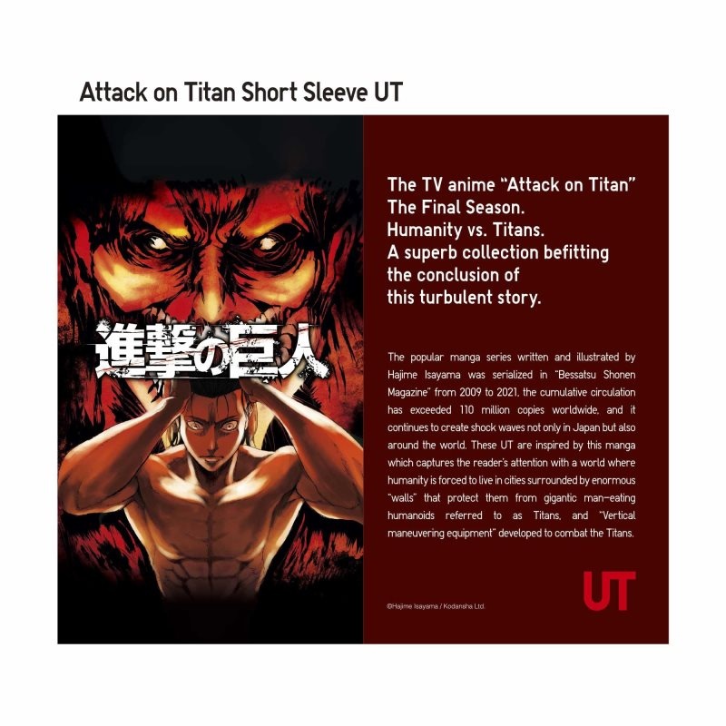 Dark Green Women Uniqlo Attack On Titan Ut (Short-sleeve Graphic) (Eren Transforms Into A Titan) T Shirts | USA NQHOC-1472