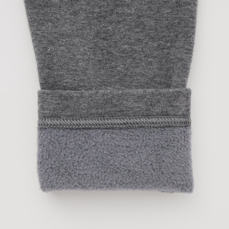 Dark Grey Baby Uniqlo Fleece Leggings | USA XHSJG-8024