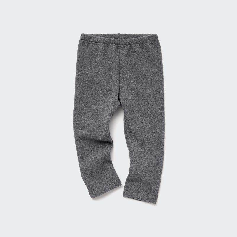 Dark Grey Baby Uniqlo Fleece Leggings | USA XHSJG-8024