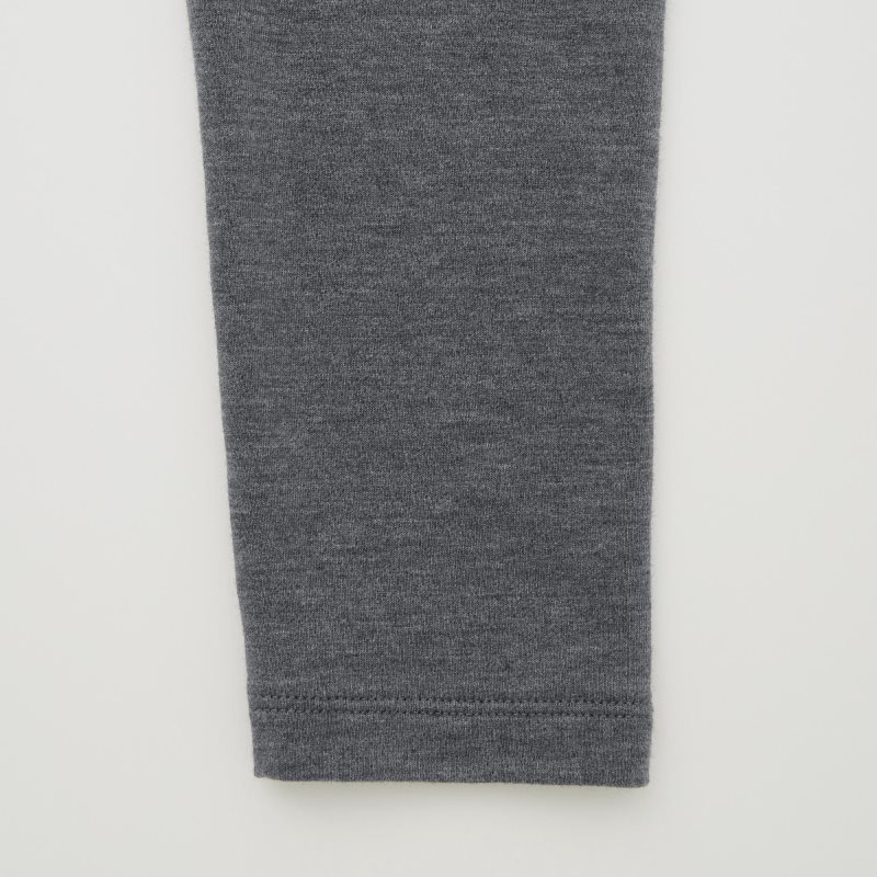 Dark Grey Kids Uniqlo Heattech Cotton Leggings | USA GVOMA-5109