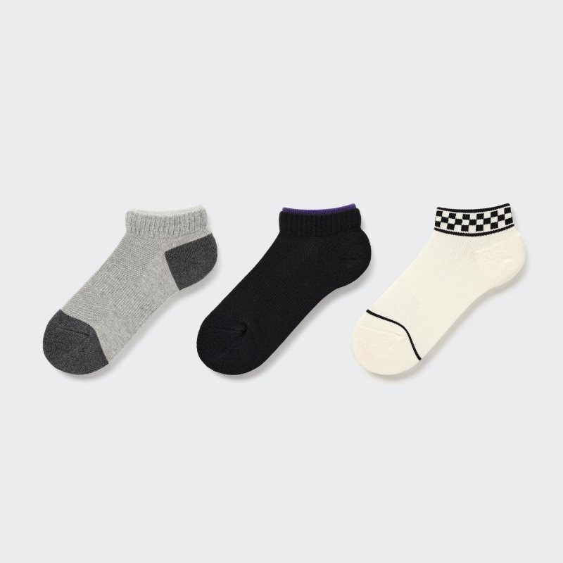 Dark Grey Kids Uniqlo Short (3 Pairs) Socks | USA RFVDZ-0379