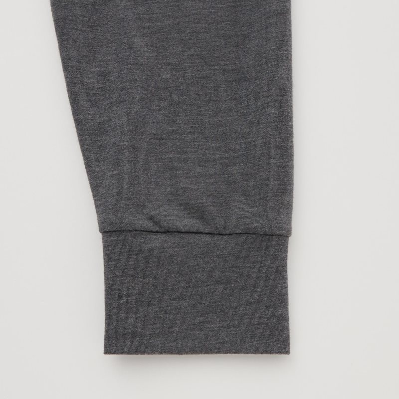 Dark Grey Men Uniqlo Heattech Extra Warm Cotton Tight | USA ZXNUI-4837