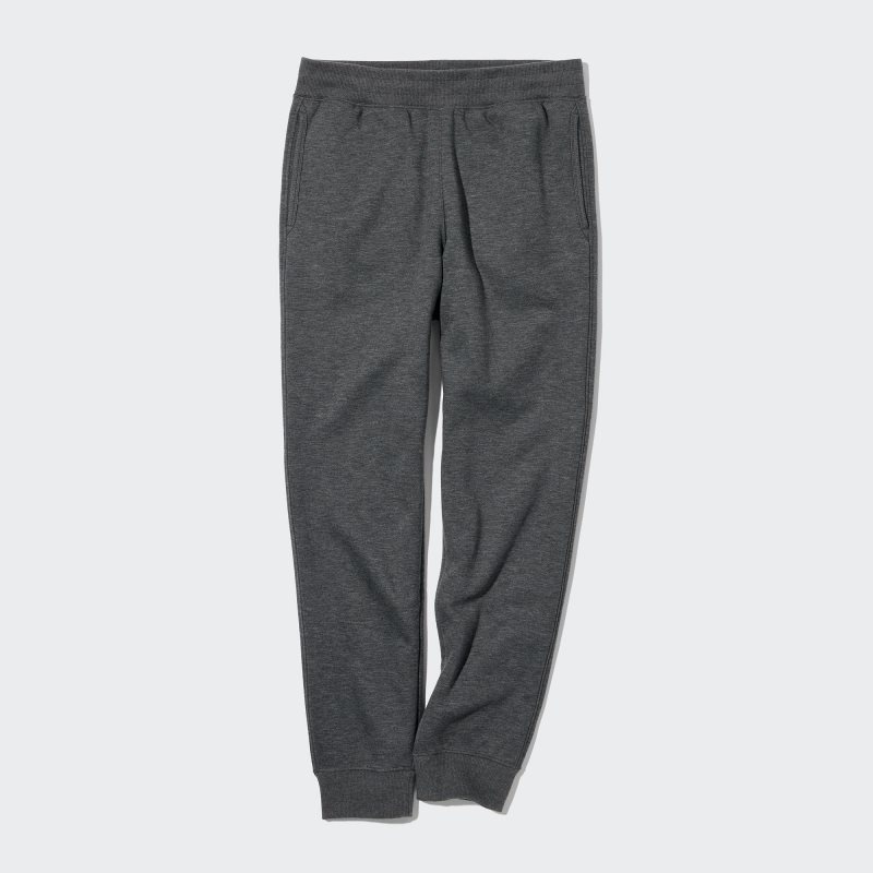 Dark Grey Men Uniqlo Heattech Pile-lined Sweatpants | USA FLCRZ-7860