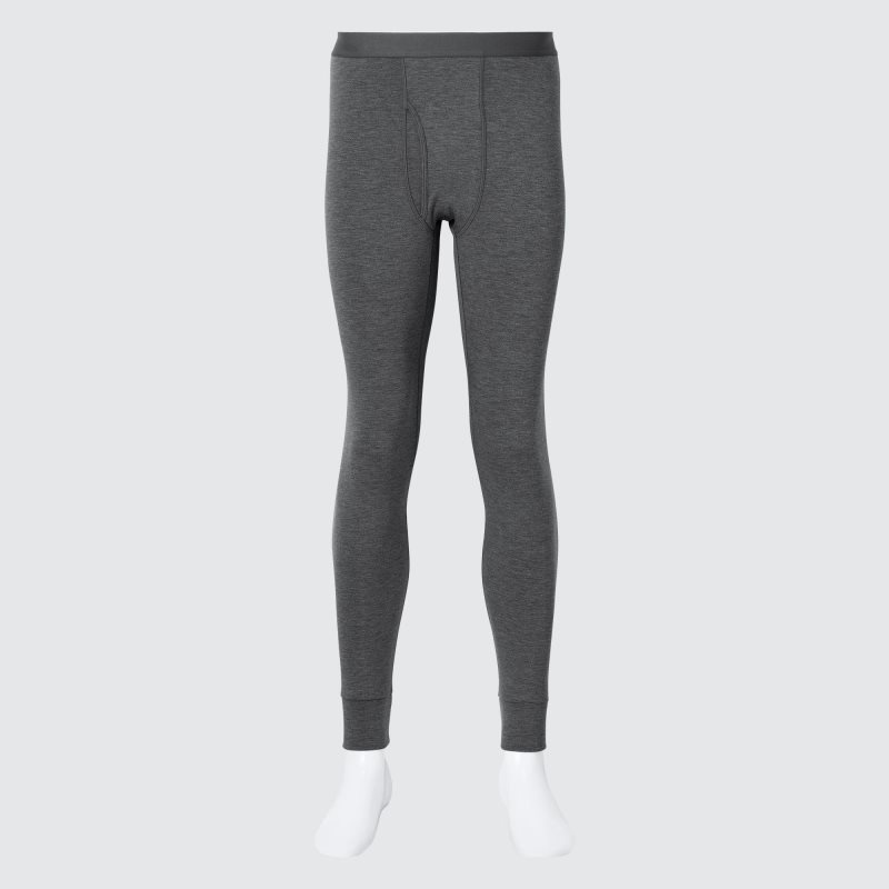 Dark Grey Men Uniqlo Heattech Ultra Warm Long Johns Tight | USA BFHLW-3921