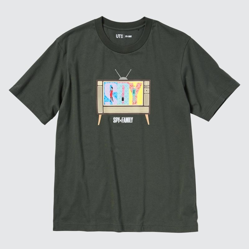 Dark Grey Men Uniqlo Spy X Family Ut (Short-sleeve Graphic) T Shirts | USA YQMWF-9867