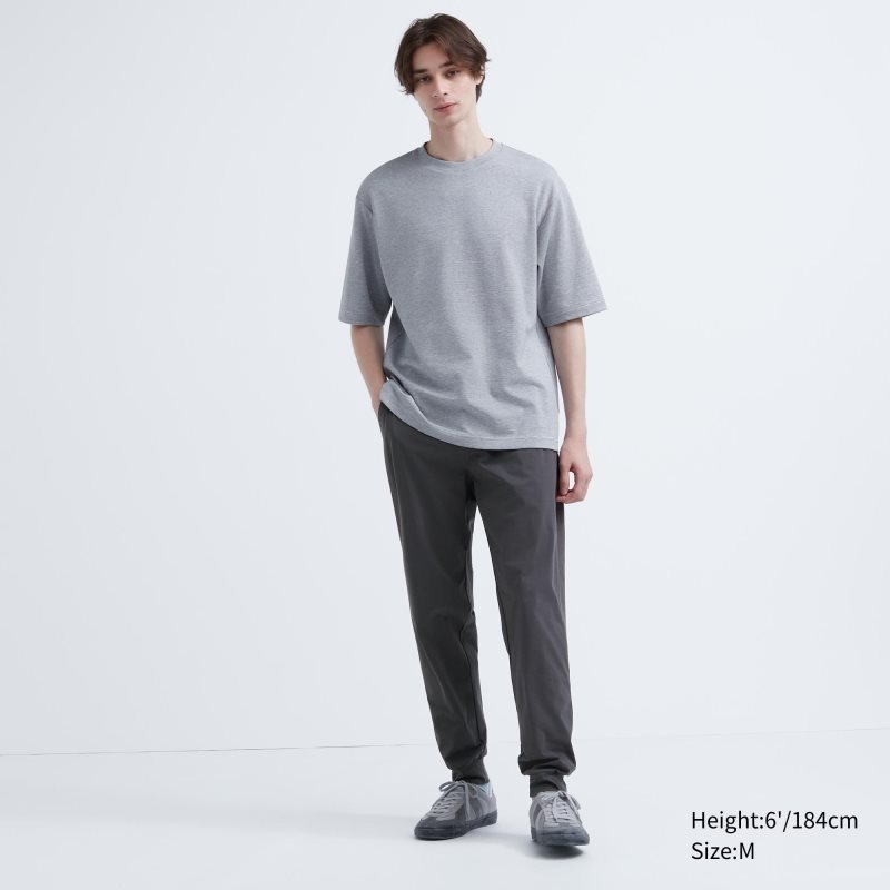 Dark Grey Men Uniqlo Ultra Stretch Dry-ex (Tall) Jogger | USA EWCOI-6974