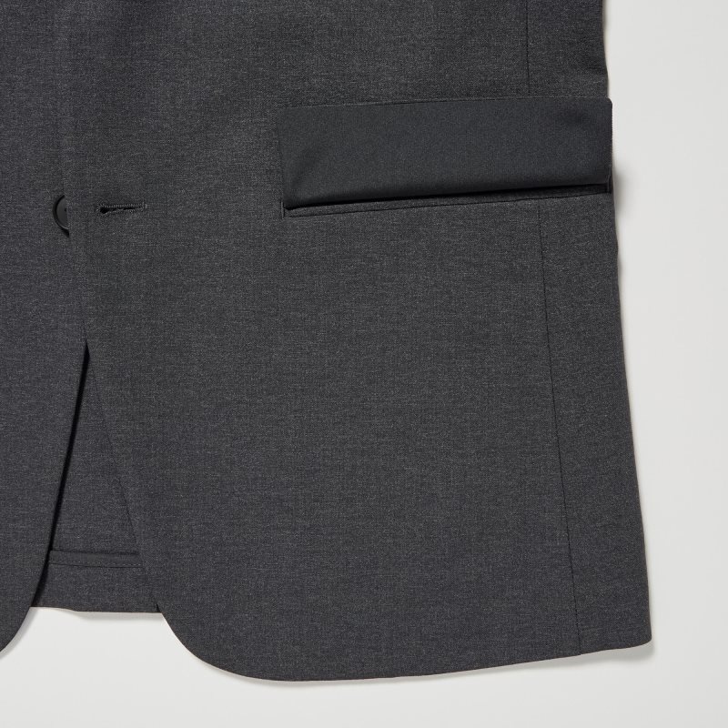 Dark Grey Women Uniqlo Airsense (Wool Like) (Ultra Light) Jackets | USA BSWOF-1973