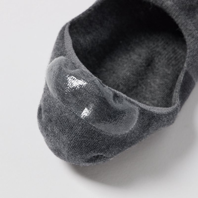 Dark Grey Women Uniqlo Footsies (3 Pairs) Socks | USA VFNJO-3542