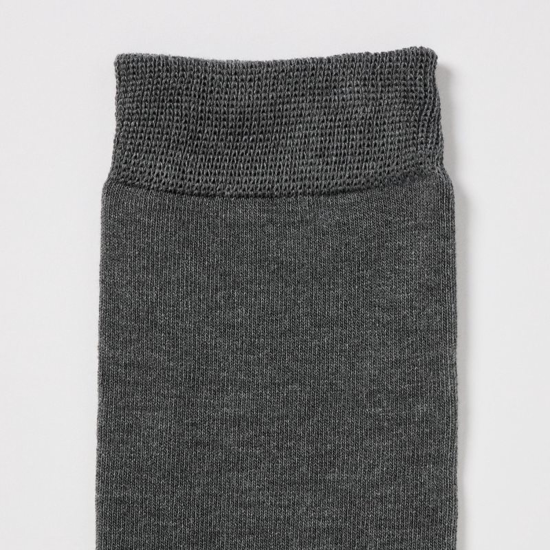 Dark Grey Women Uniqlo Heattech Knee High Socks | USA GAOIJ-3728