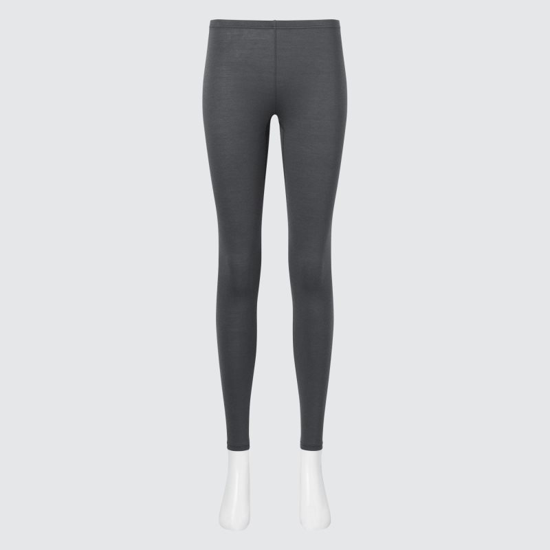 Dark Grey Women Uniqlo Heattech Leggings | USA WURLZ-6152