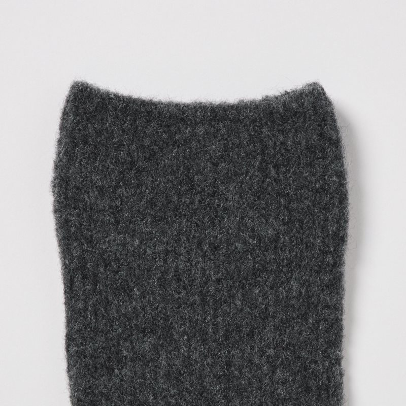 Dark Grey Women Uniqlo Heattech Souffle Yarn Socks | USA AGOPL-2458