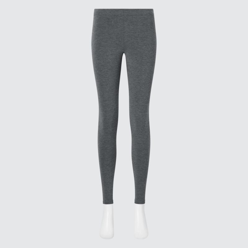 Dark Grey Women Uniqlo Heattech Ultra Warm Leggings | USA UAYFK-7328