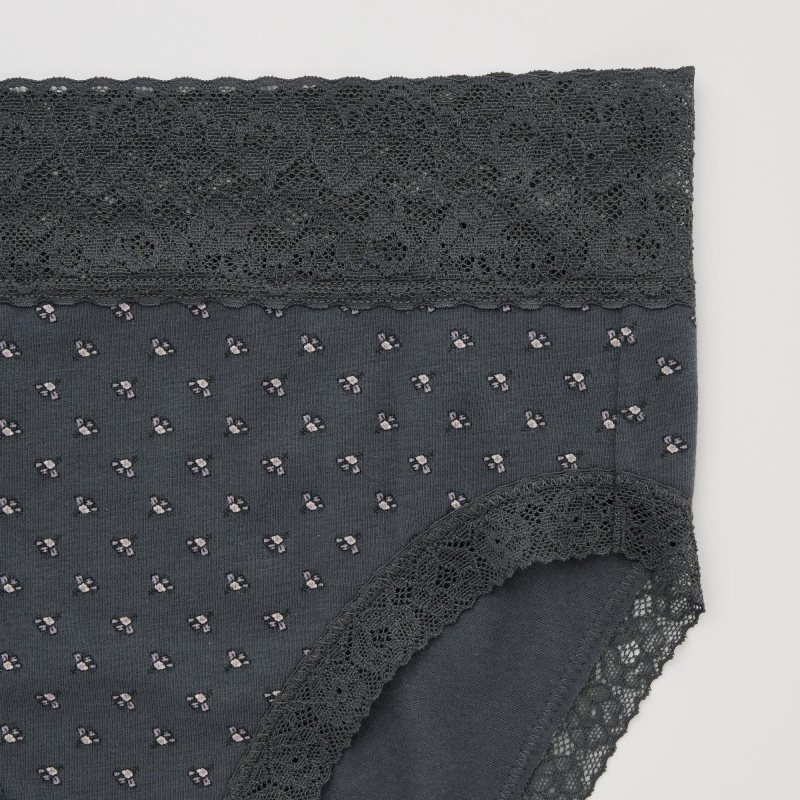 Dark Grey Women Uniqlo High-rise Underwear | USA HUZBA-5870