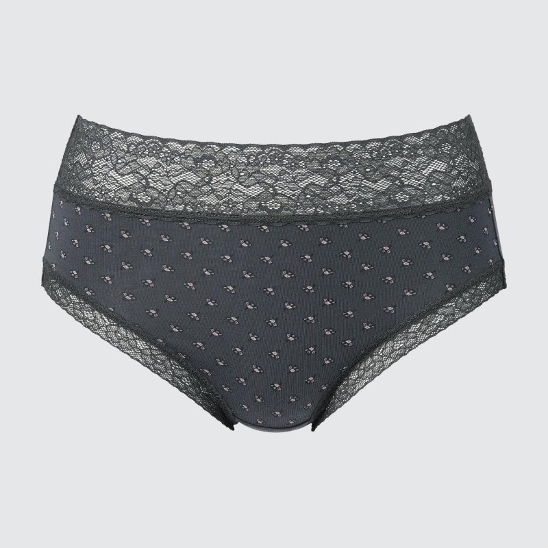 Dark Grey Women Uniqlo High-rise Underwear | USA HUZBA-5870