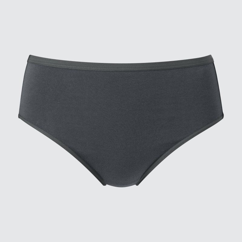 Dark Grey Women Uniqlo Plain High-rise Underwear | USA RLYUS-7635