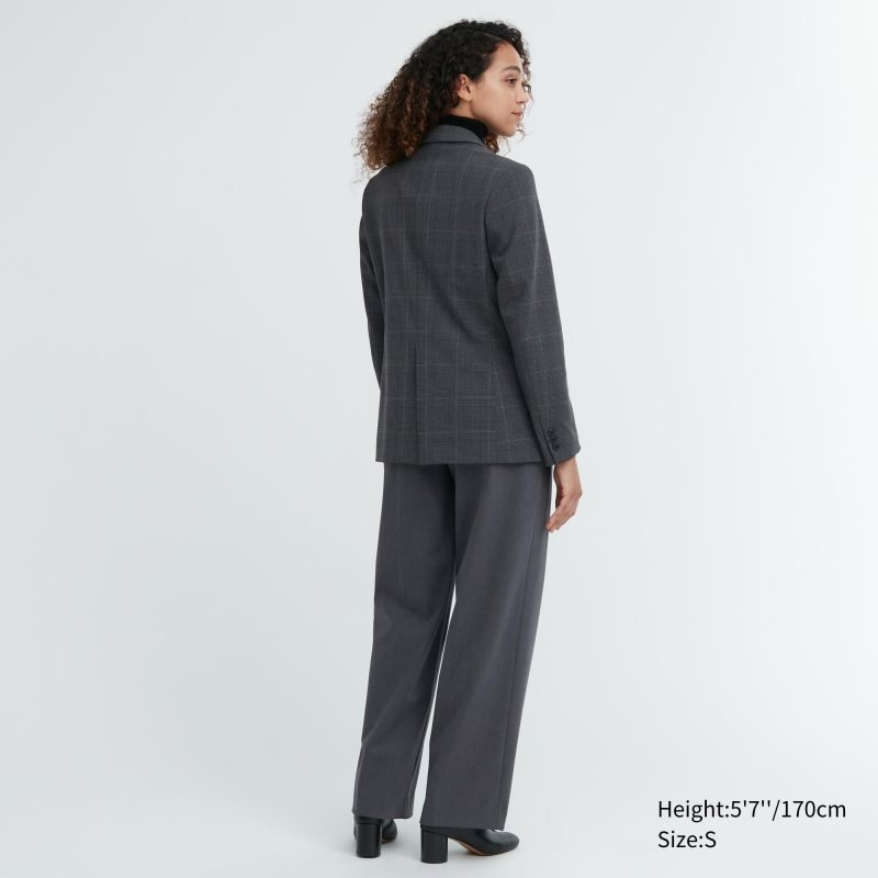 Dark Grey Women Uniqlo Tailored Jackets | USA APKDL-1926