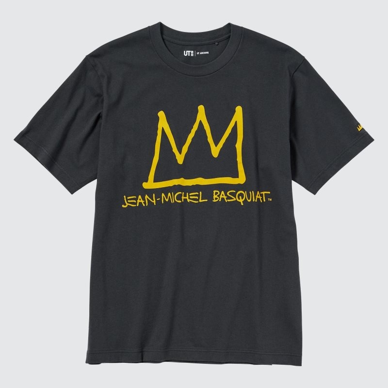 Dark Grey Women Uniqlo Ut Archive Ut (Short Sleeve Graphic) (Jean-michel Basquiat) T Shirts | USA MBJXF-5284