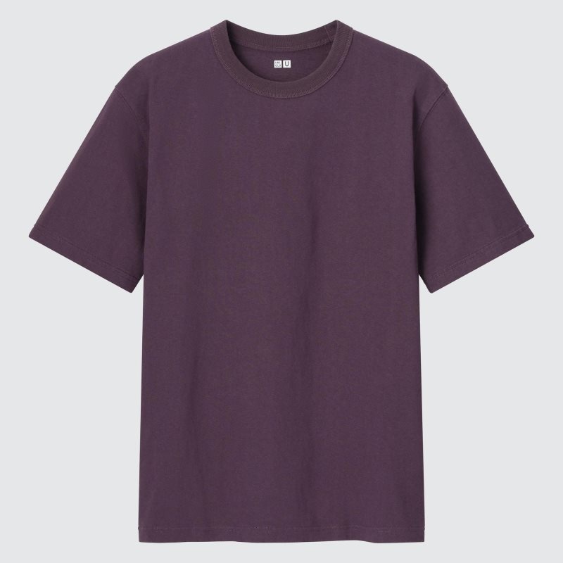 Dark Purple Women Uniqlo U Crew Neck Short-sleeve T Shirts | USA YJRPE-8914