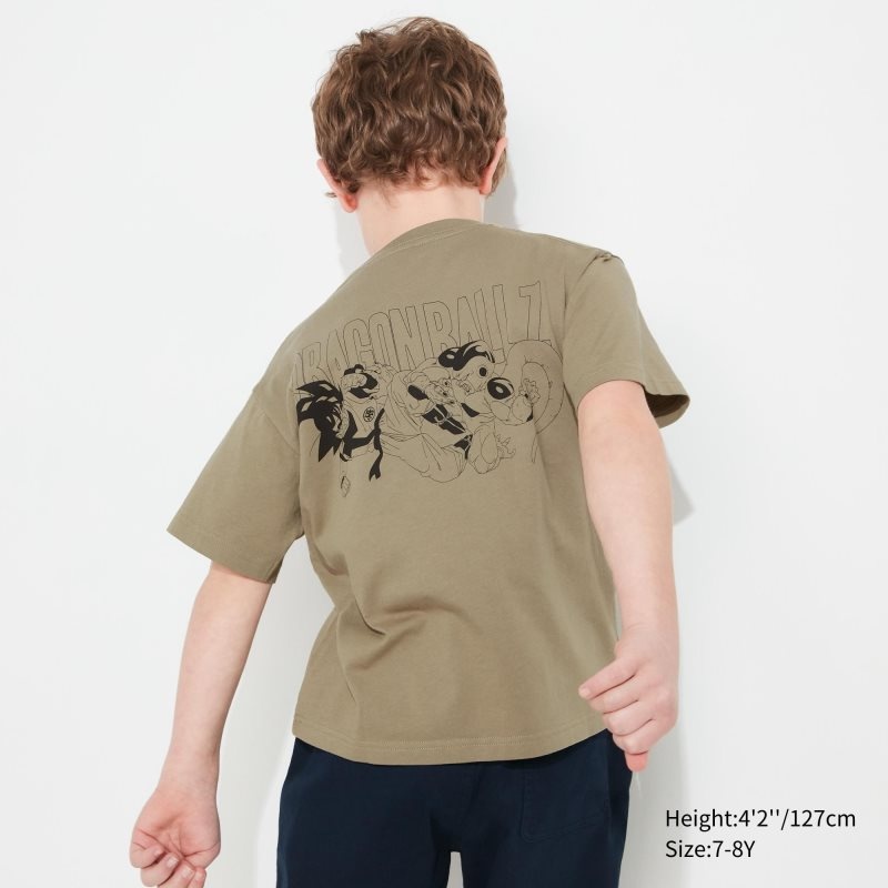 Green Kids Uniqlo Dragon Ball Ut (Short-sleeve Graphic) T Shirts | USA GUFEI-2789