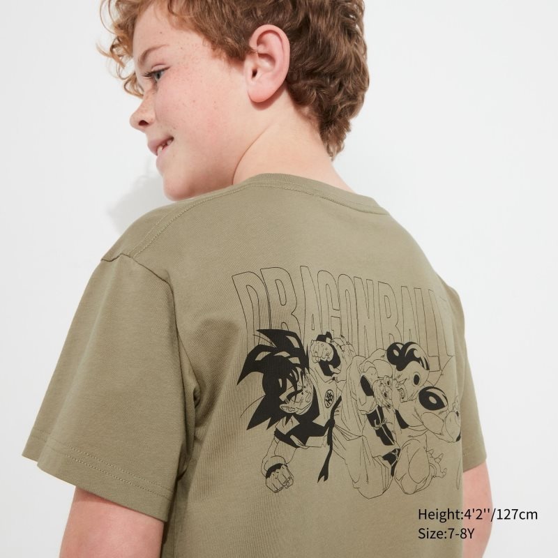 Green Kids Uniqlo Dragon Ball Ut (Short-sleeve Graphic) T Shirts | USA GUFEI-2789