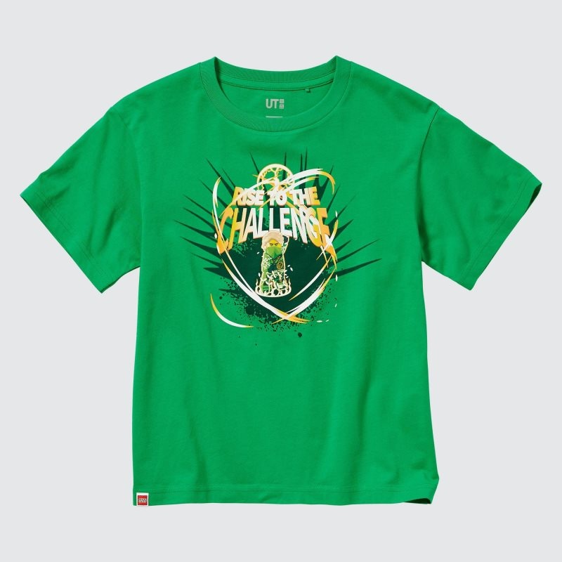 Green Kids Uniqlo Lego Ninjago Ut (Short Sleeve Graphic) T Shirts | USA GNAVI-1298