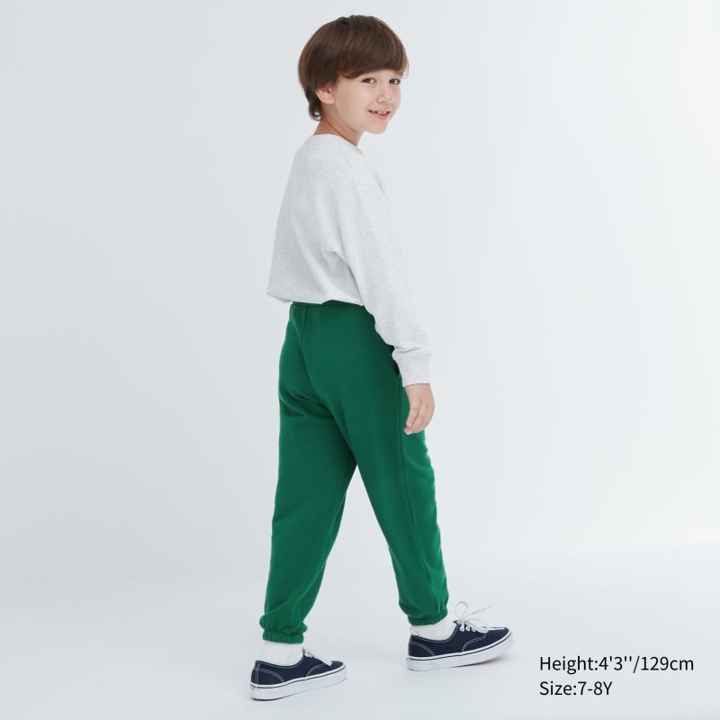 Green Kids Uniqlo Ultra Stretch Graphic Sweatpants | USA MSVLJ-6514