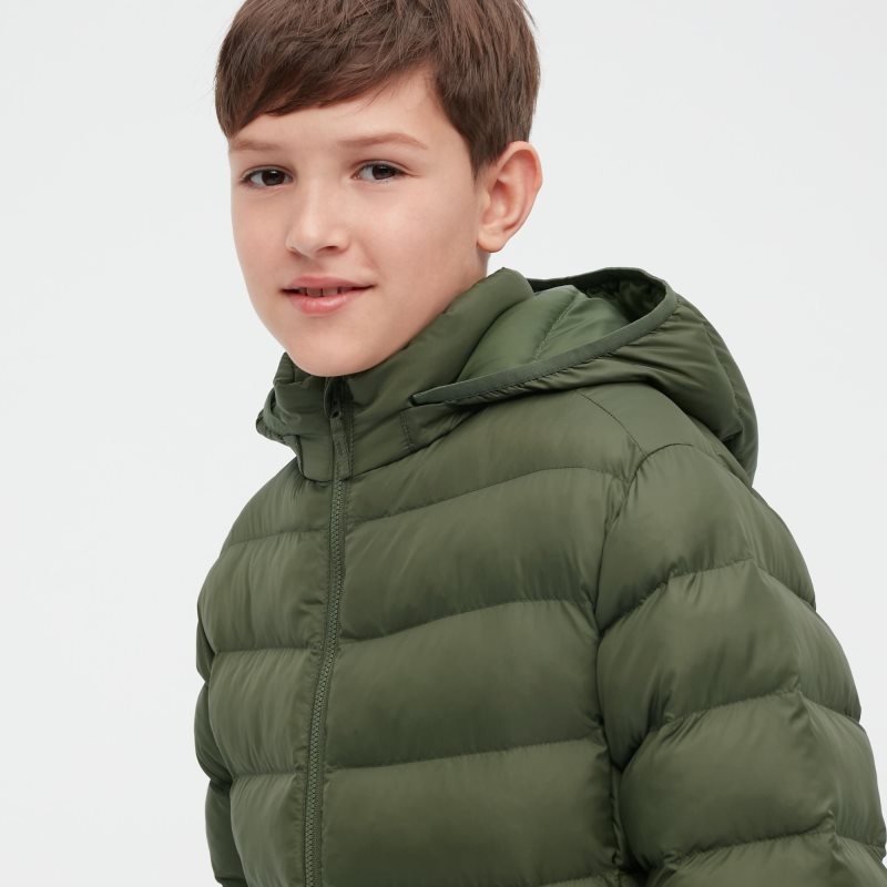 Green Kids Uniqlo Warm Padded Washable Parka | USA JDEWQ-7523