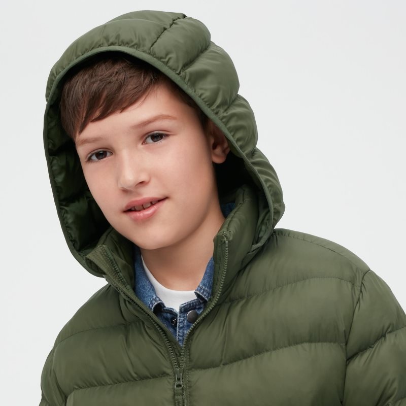 Green Kids Uniqlo Warm Padded Washable Parka | USA JDEWQ-7523