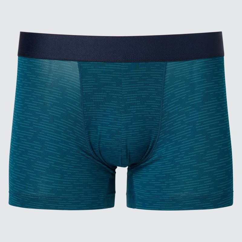 Green Men Uniqlo Airism Low-rise Printed Boxer Briefs | USA RKNJL-7382