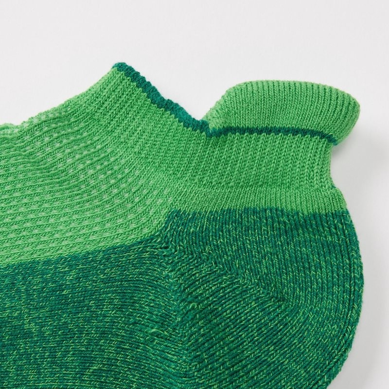 Green Men Uniqlo Sports Pile-lined Short Socks | USA YWXMT-2193