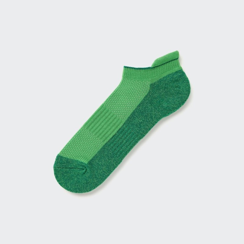 Green Men Uniqlo Sports Pile-lined Short Socks | USA YWXMT-2193