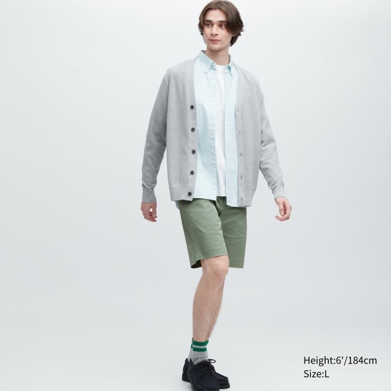 Green Men Uniqlo Stretch Slim-fit (9\