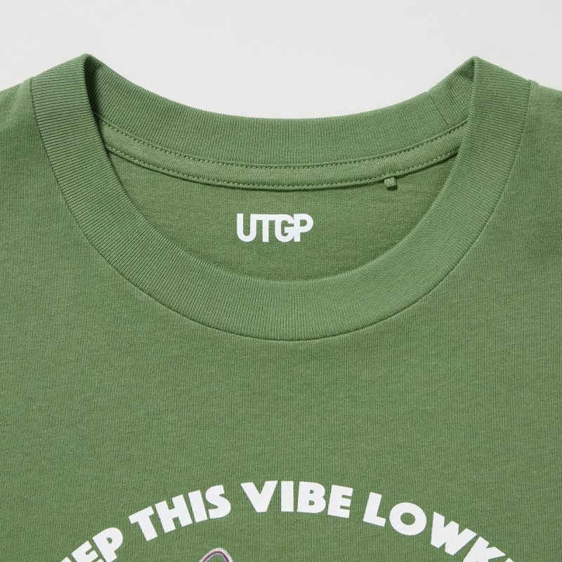 Green Men Uniqlo Utgp2023: Magic For All Ut (Short-sleeve Graphic) (Psychkennedy) T Shirts | USA FWXBK-6891